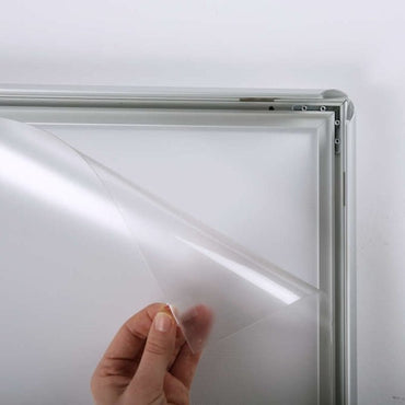 36" x 48" Smart LED Light Box Illuminated Poster Snap Frame, Silver - Braeside Displays